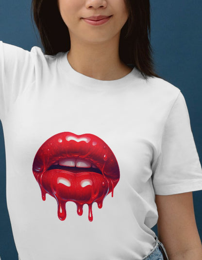 Tricouri personalizate cu buze si saruturi – designuri stylish si romantice
